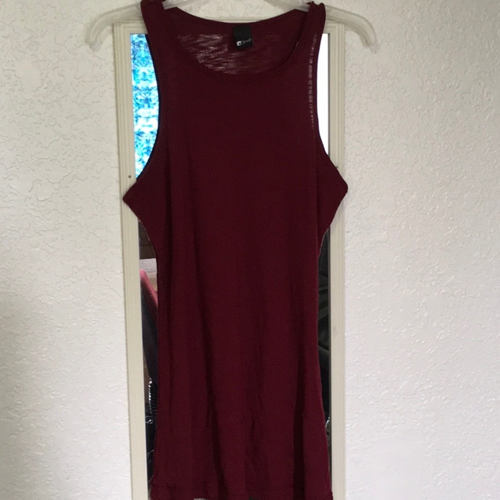 New, flowy, Burgundy tank